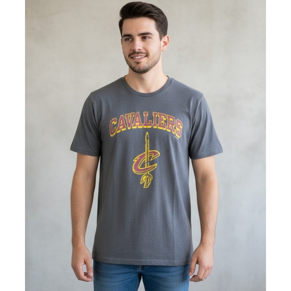 NBA Cleveland Cavaliers Short sleeve T-shirt Gray Size 2XL
